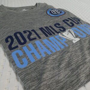 New York City FC MLS Cup Champions Performance T Shirt NYCFC